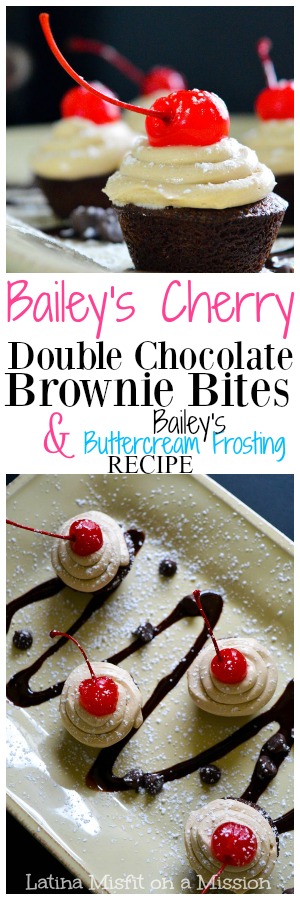 Looking for a finger snack to take to an adult only party? These Bailey's Double Chocolate Brownie Bites are the perfect dessert to make.