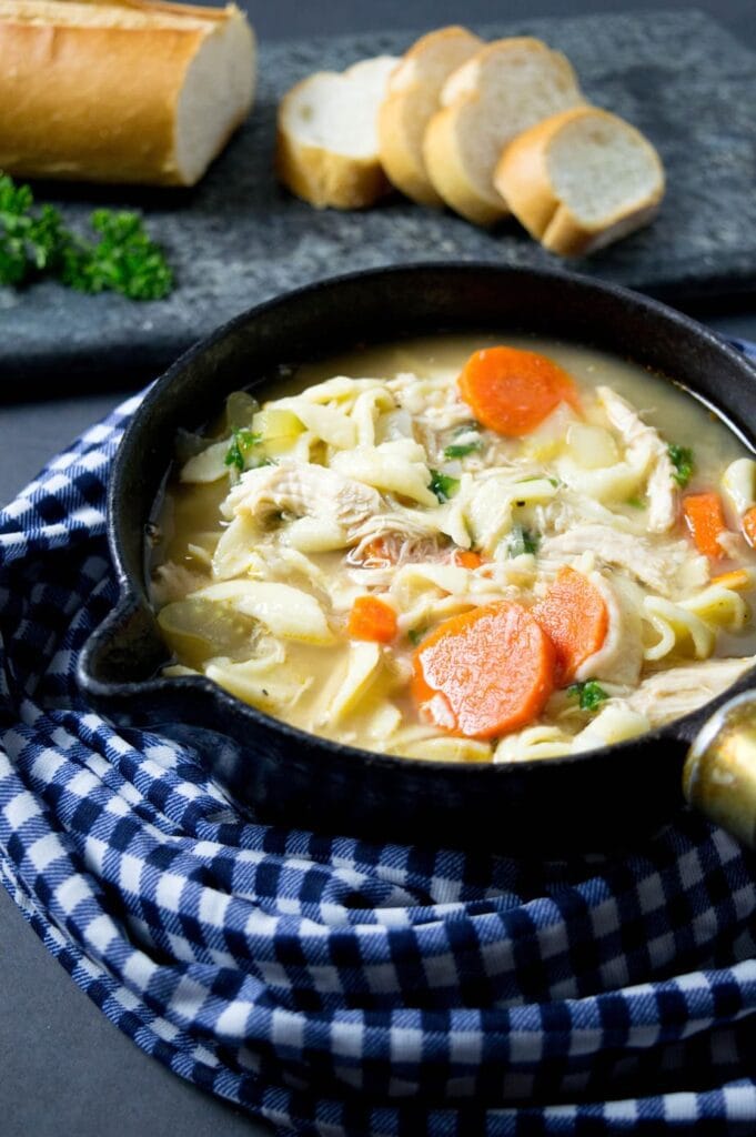 Quick and easy chicken noodle soup