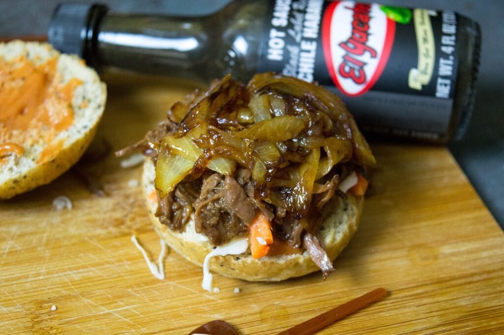 slow cooker Cuban BBQ beef sliders recipe