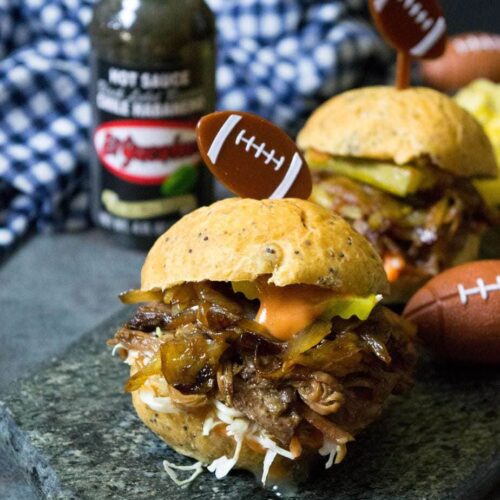 slow cooker Cuban BBQ beef sliders recipe