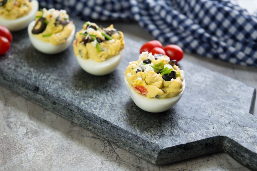 How to make Greek inspired deviled eggs