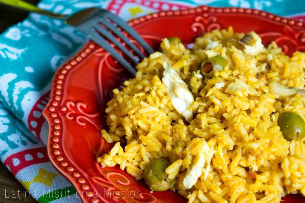 Puerto Rican Rice with Tilapia | Arroz Con Tilapia