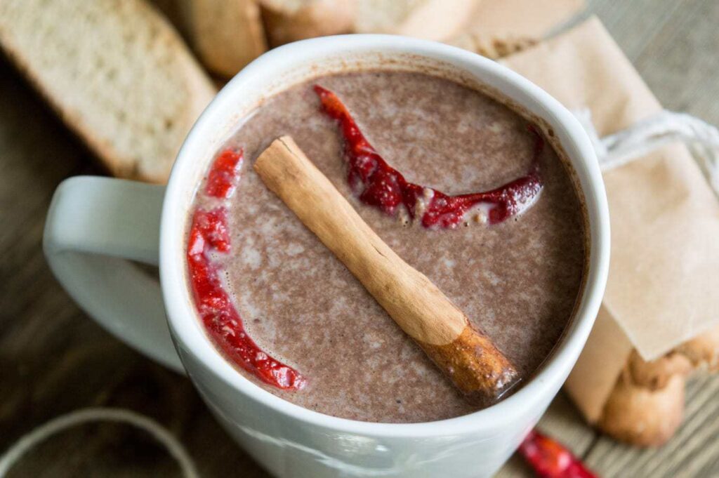 Mexican Hot chocolate and biscotti