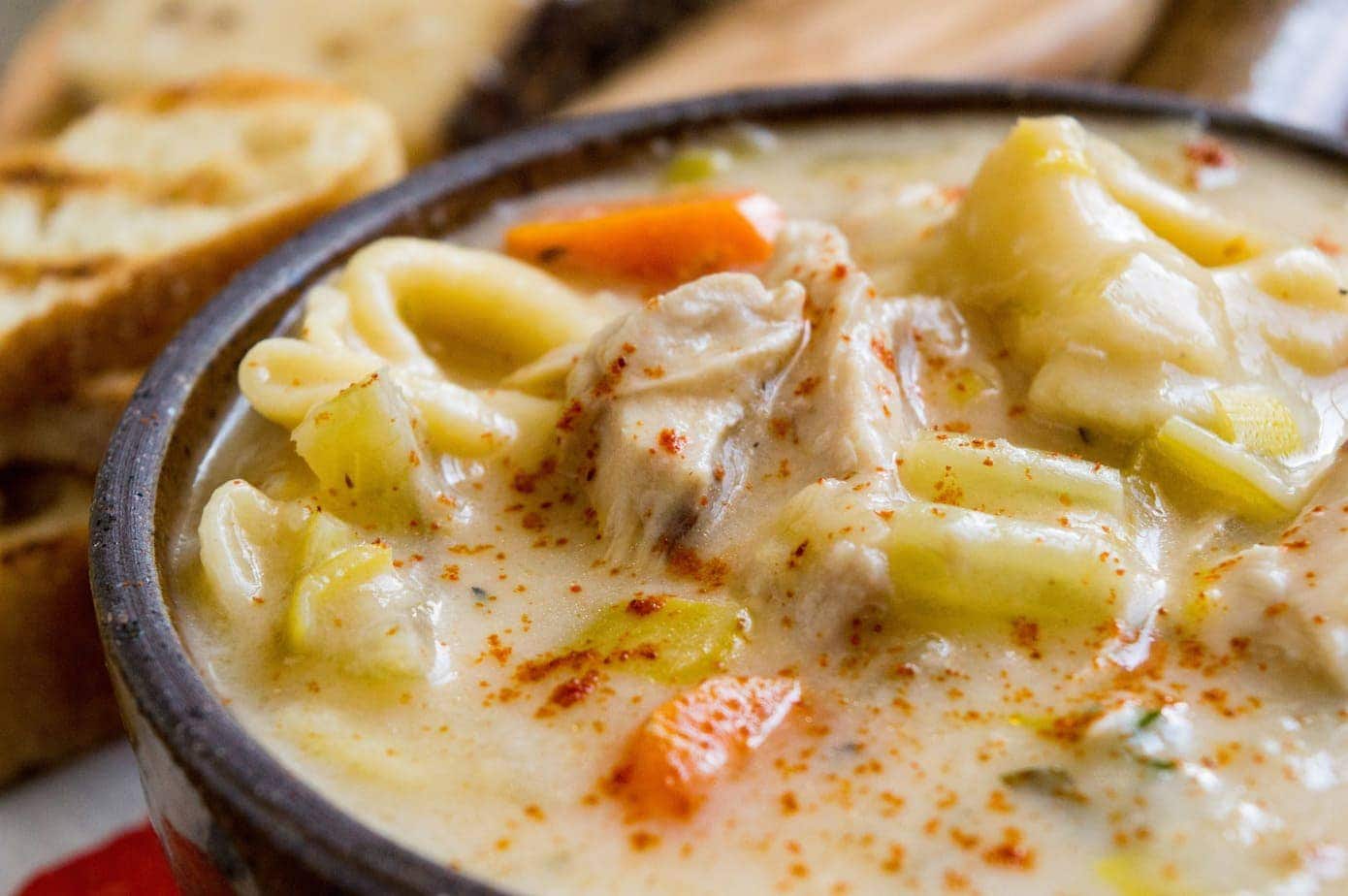 Creamy Leek And Carrot Tortellini Soup Recipe