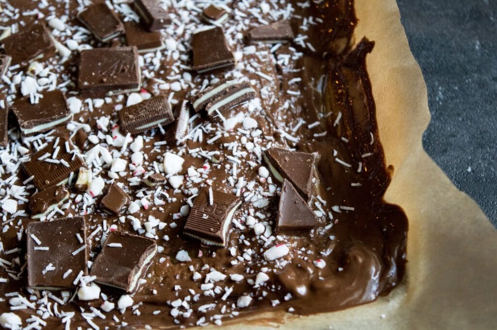 Peppermint Andes Chocolate Mint Graham Cracker Crack Bark Recipe