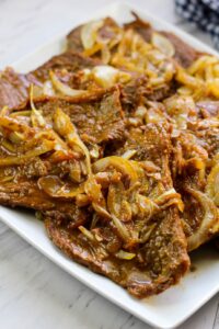 Puerto Rican Bistec Encebollad Recipe | Steak and Onions Recipe