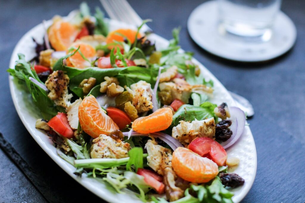 Grilled Chicken Tangerine Salad