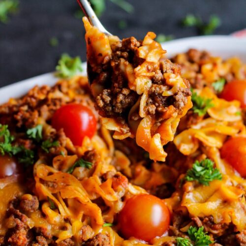 Puerto Rican Rustic Sausage and Beef Bake