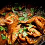 cooked chipotle bbq pork chops with cilatnro