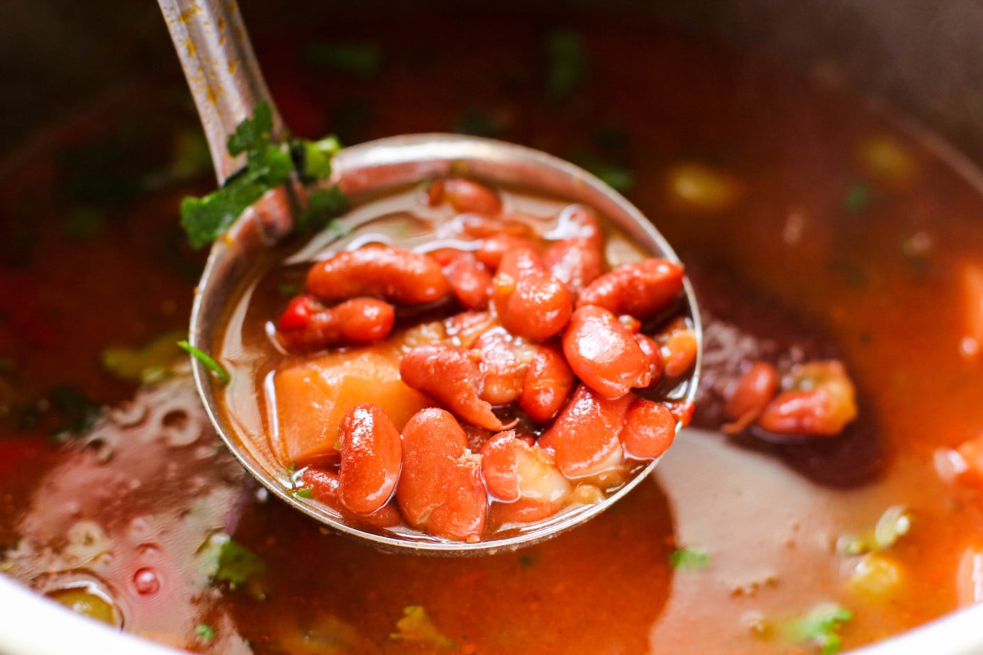 Instant Pot Puerto Rican Rice and Beans - Madhu's Everyday Indian