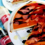Coffee Flan Recipe | Flan de Cafe on a cake stand
