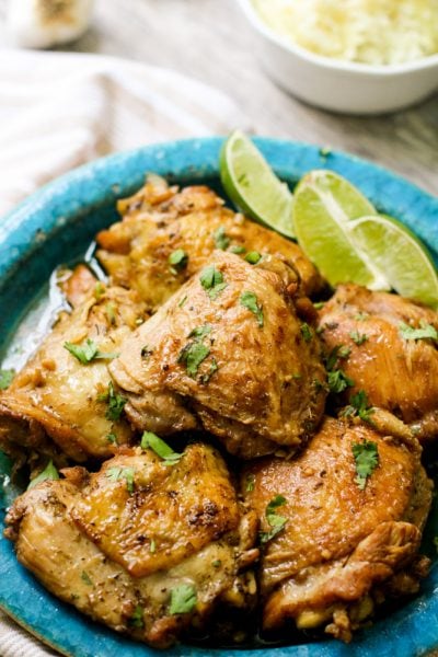 Pollo a la Barbacoa (Cuban Soy Butter Chicken) - Latina Mom Meals