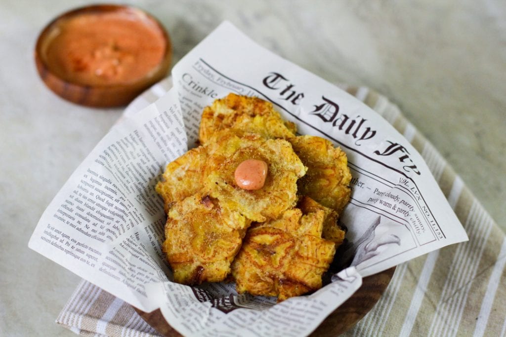 tostones with mayo ketchup