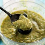 salsa verde in a food processor