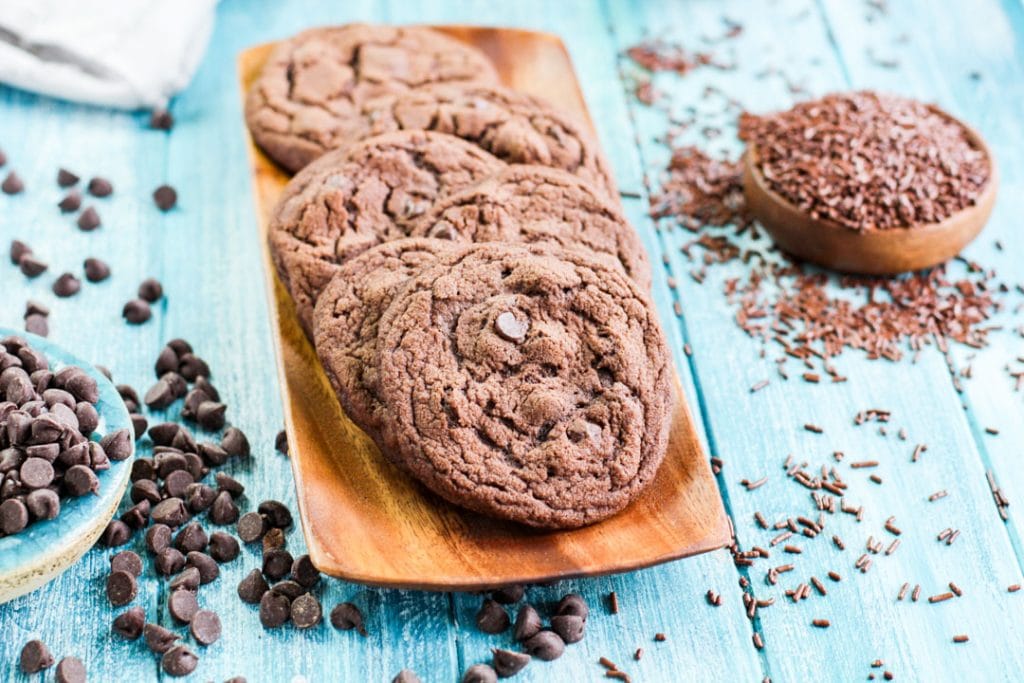 double chocolate chip cookies