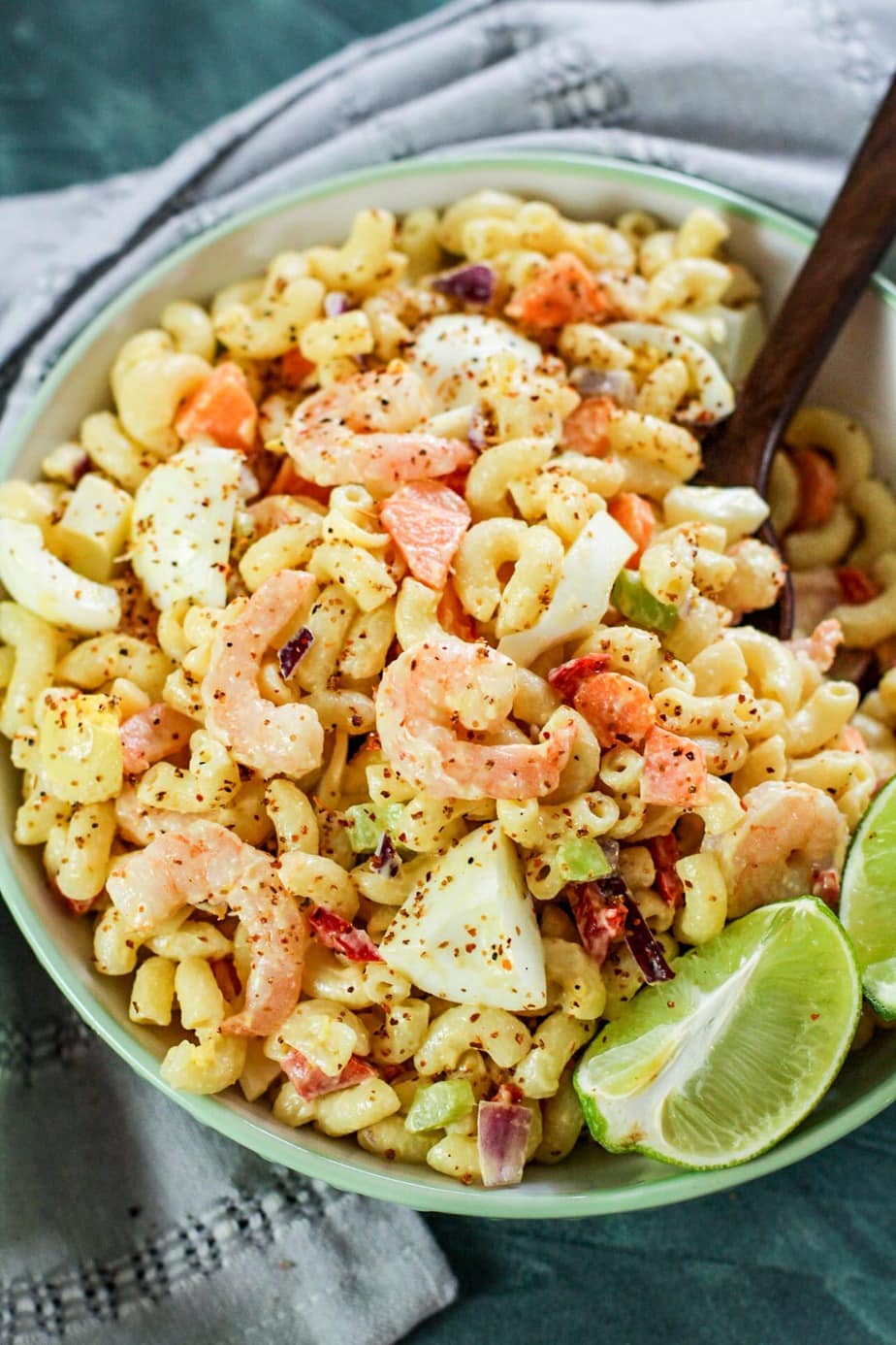 Puerto Rican Shrimp Macaroni Salad | Latina Mom Meals