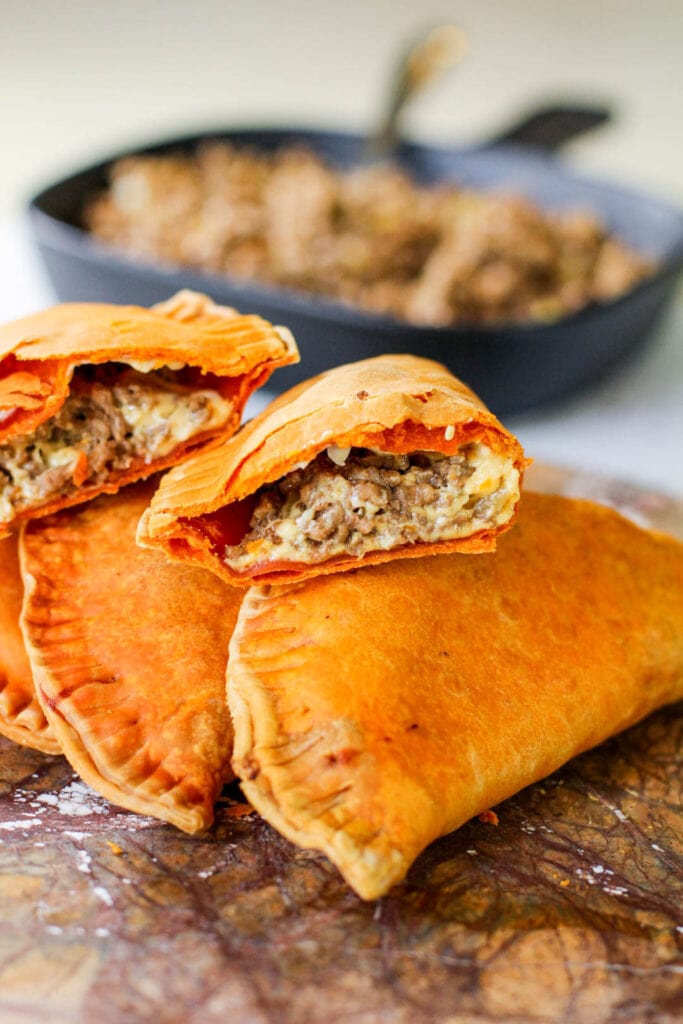 beef and cheese pastelillo