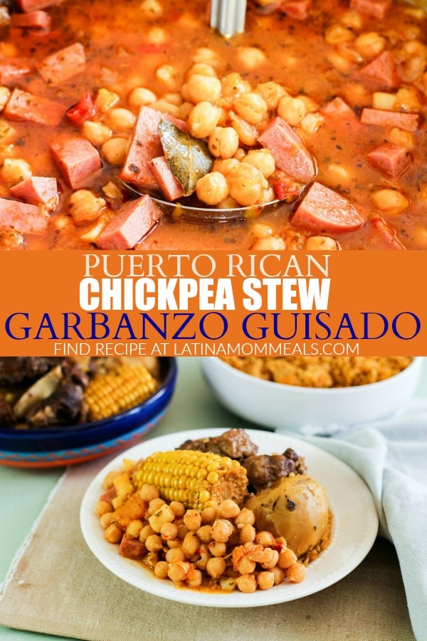 Puerto Rican Garbanzos Guisados - Latina Mom Meals