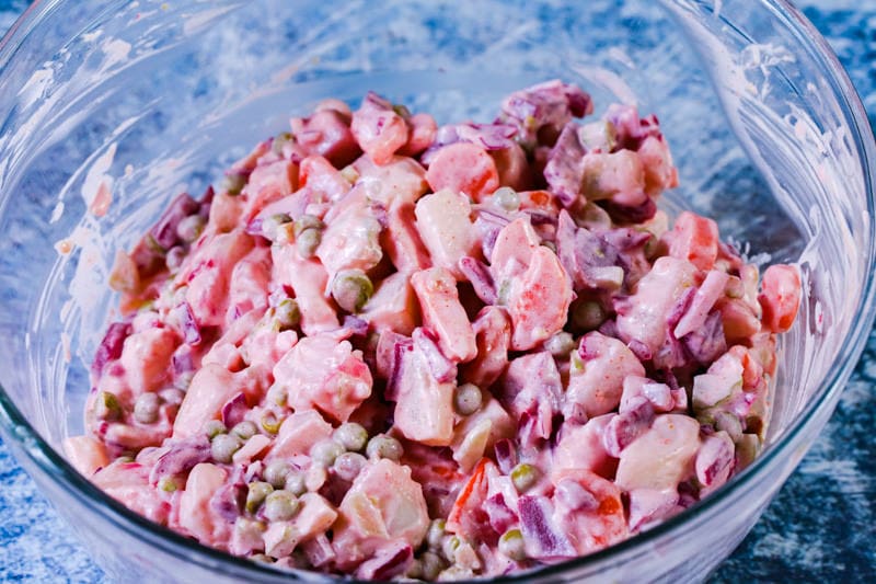 Puerto Rican Ensalada Rusa (Russian Salad)