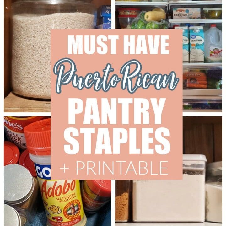 pantry staples such as rice, flour, and seasonings