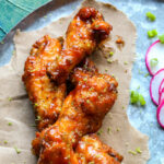 Close up of Guava BBQ sauce on a metal plate